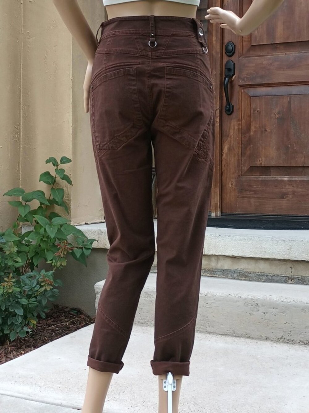 High Waist Pant by High USE Claire Campbell, 2US/6UK/32D/34F, d. brown, NWT